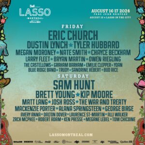 Lasso Montreal 2024 lineup